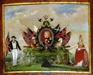 ネルソンへのオマージュ（1758-1805）c.1820 作： English School